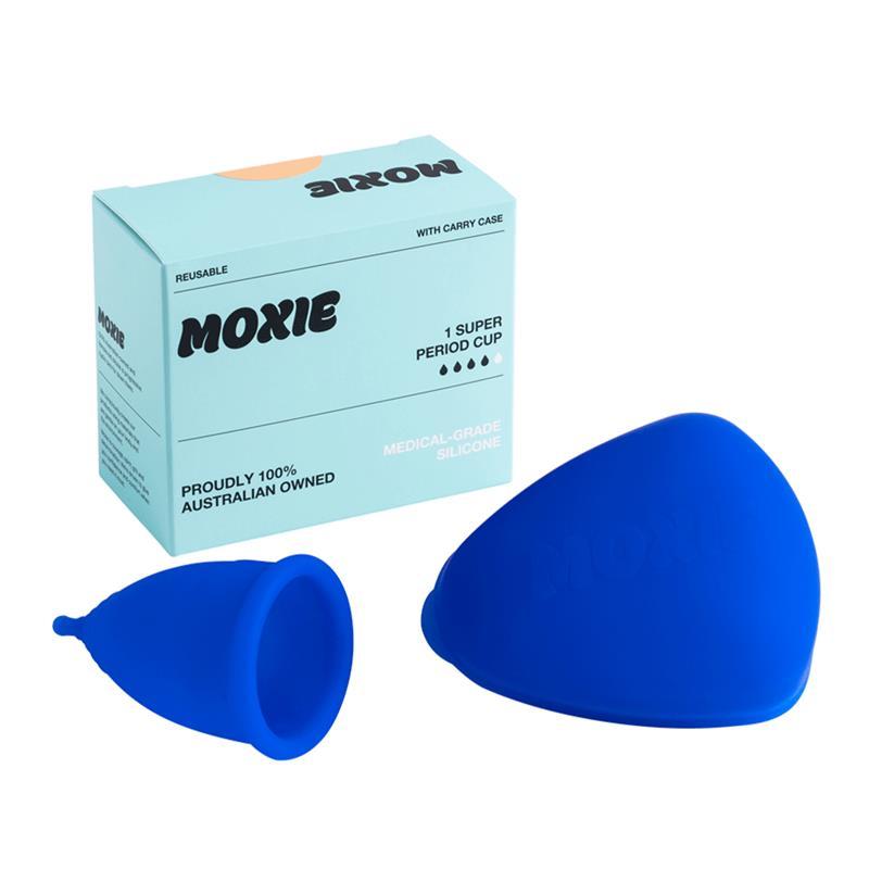 Moxie Menstrual Cup with Purse-worthy Pod Super