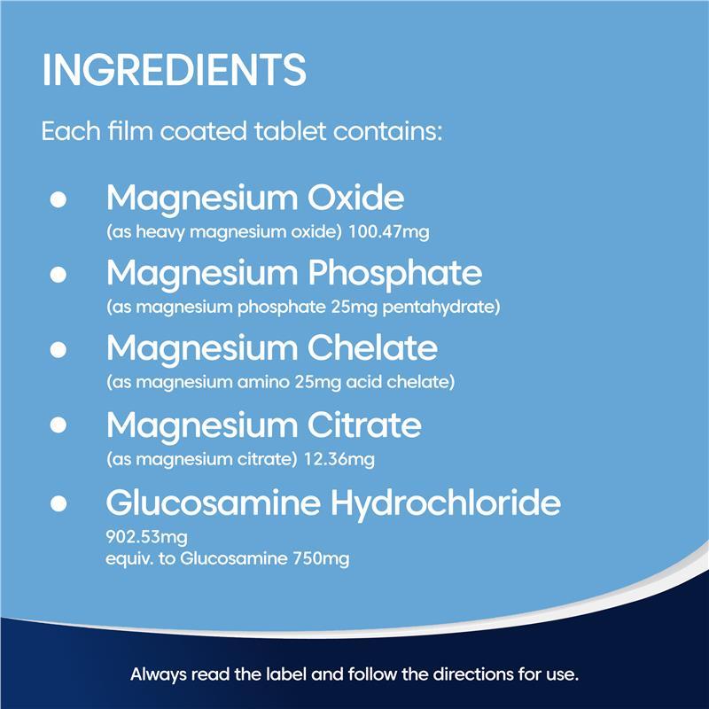 Bioglan Magnesium + Glucosamine 180 Tablets