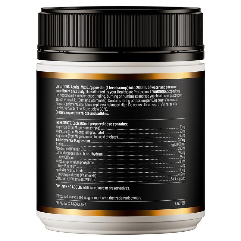 GO Healthy Magnesium Powder Lemon Lime 250g