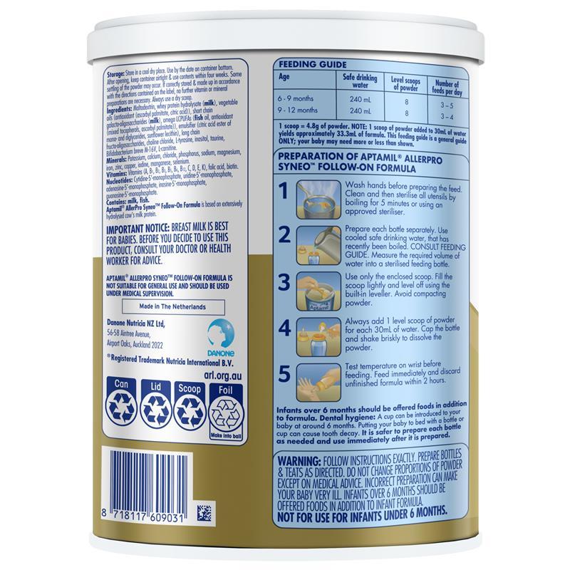 Buy Aptamil AllerPro Syneo 2 Allergy Premium Baby Follow-On Formula ...
