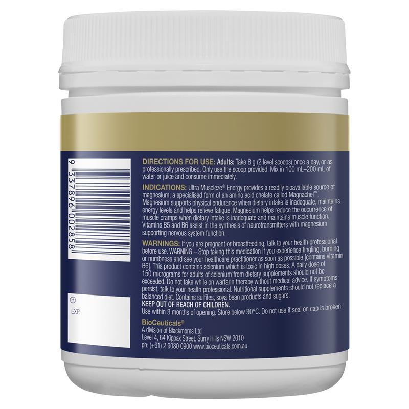 BioCeuticals Ultra Muscleze® Energy 240g