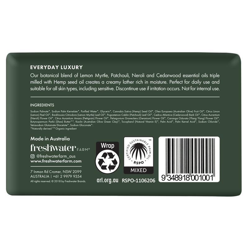 Freshwater Farm Australia Hemp Seed Oil Hydrating Body Bar 200g