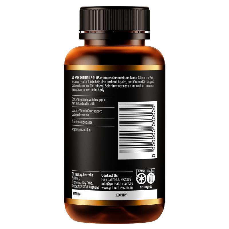 GO Healthy Hair Skin Nails Plus 100 Hard Capsules
