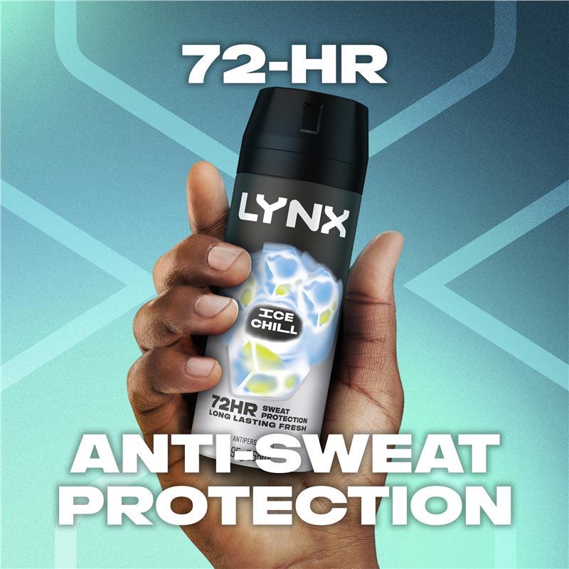 Lynx Deodorant Antiperspirant Ice Chill 165ml