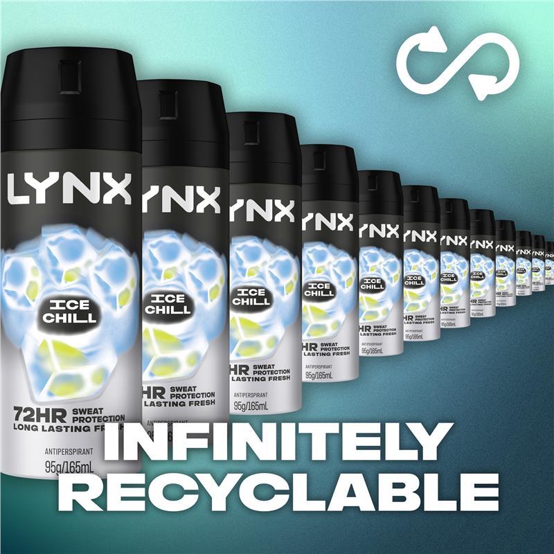 Lynx Deodorant Antiperspirant Ice Chill 165ml