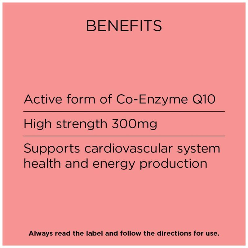 Go Healthy Ubiquinol 300mg Maximum 30 Soft Capsules Exclusive Size