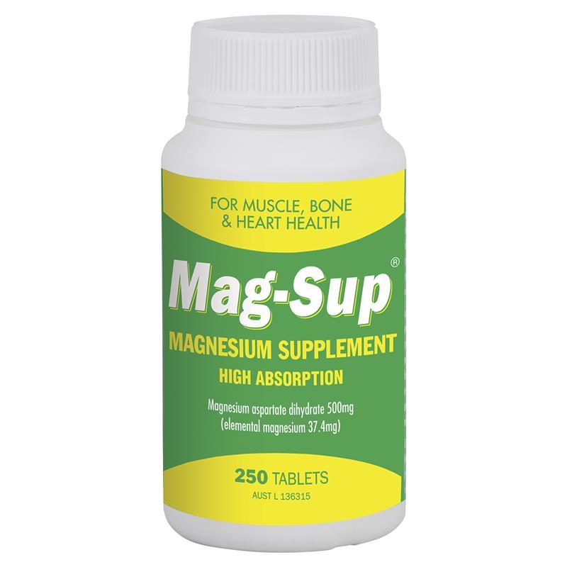 Magup Buy Mag-Sup 500mg 250 Tablets online at Chemist Warehouse