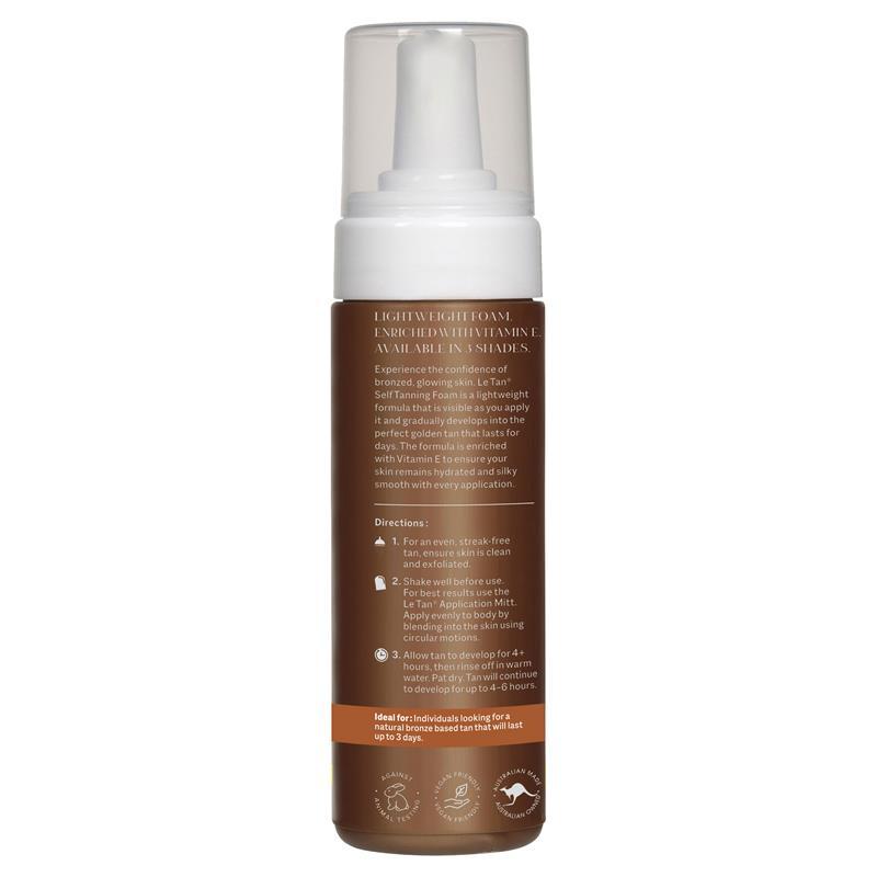 Class Tan Buy Le Tan Classic Tan Self Tanning Foam Medium Dark 180ml online at ...