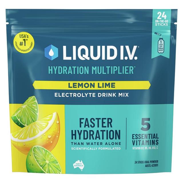 Lemon Raspberry Liquid Iv Buy Liquid IV Hydration Lemon Lime 24 Sachets online at Chemist Warehouse