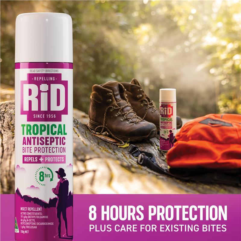 Insector Rid Buy Rid Tropical Strength Medicated Insect Repellent Aerosol 150g ...