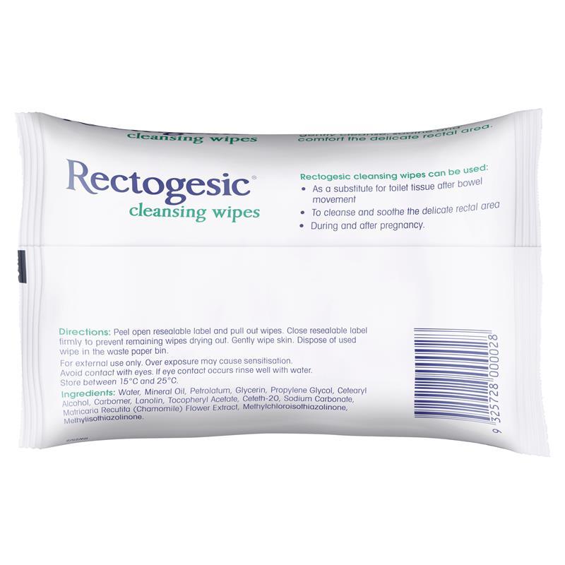 Recto Clean Buy Rectogesic Cleansing Wipes 25 online at Chemist Warehouse