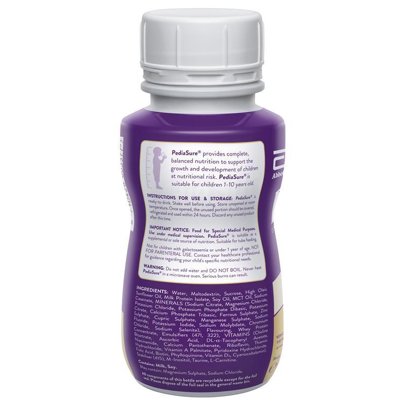 Pediasure Rtf Buy Pediasure Ready To Drink Vanilla 200ml online at Chemist Warehouse